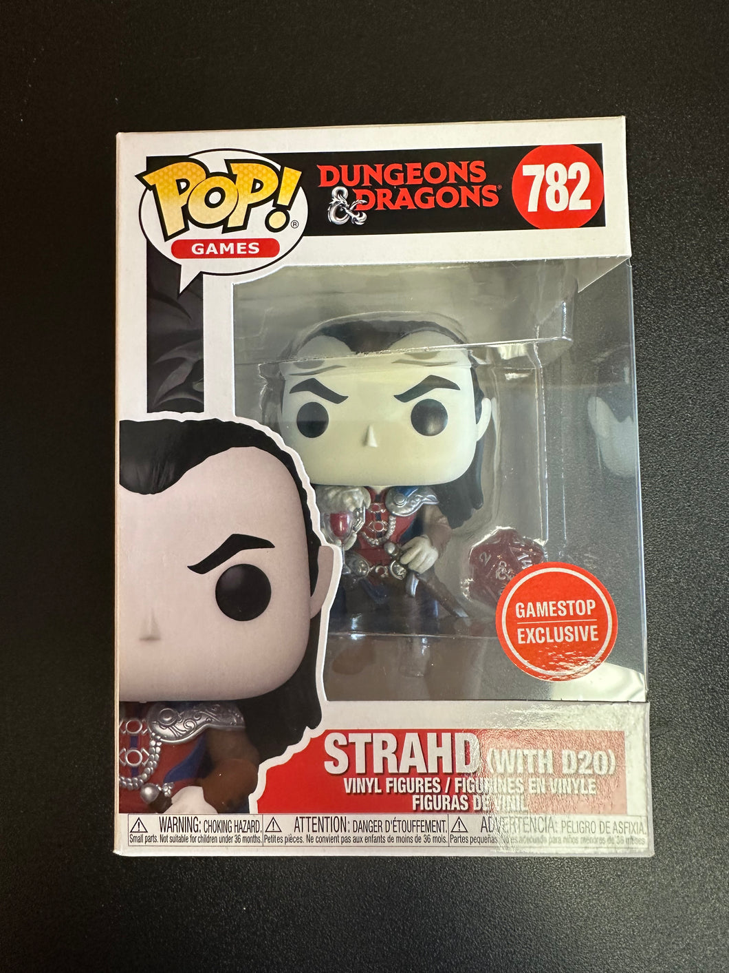 FUNKO POP DUNGEONS & DRAGONS STRAHD WITH D20 GAMESTOP 782