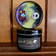 Load image into Gallery viewer, Jack &amp; Sally Candle | Halloween and Christmas | Vegan
