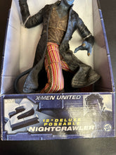 Load image into Gallery viewer, Toy Biz Marvel X-Men United 12”  Deluxe Super Posable Nightcrawler DISPLAYED
