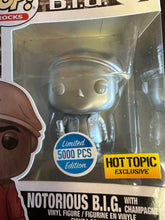 Load image into Gallery viewer, FUNKO POP ROCKS THE NOTORIOUS B.I.G. WITH CHAMPAGNE EXCLUSIVE HOT TOPIC 153
