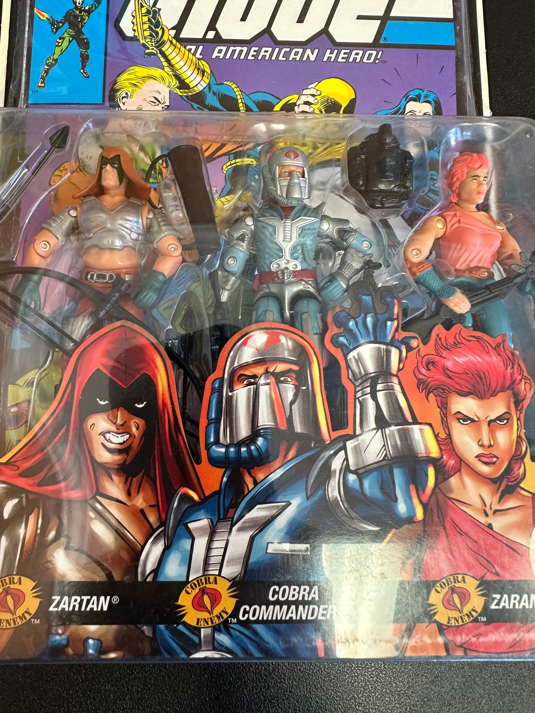 Hasbro G.I. Joe Comic Pack Zartan, Combra Commander, & Zarana 3 Pack
