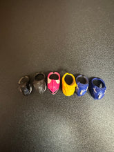 Load image into Gallery viewer, Power Rangers Plastic Rings Lot of 6 Preowned
