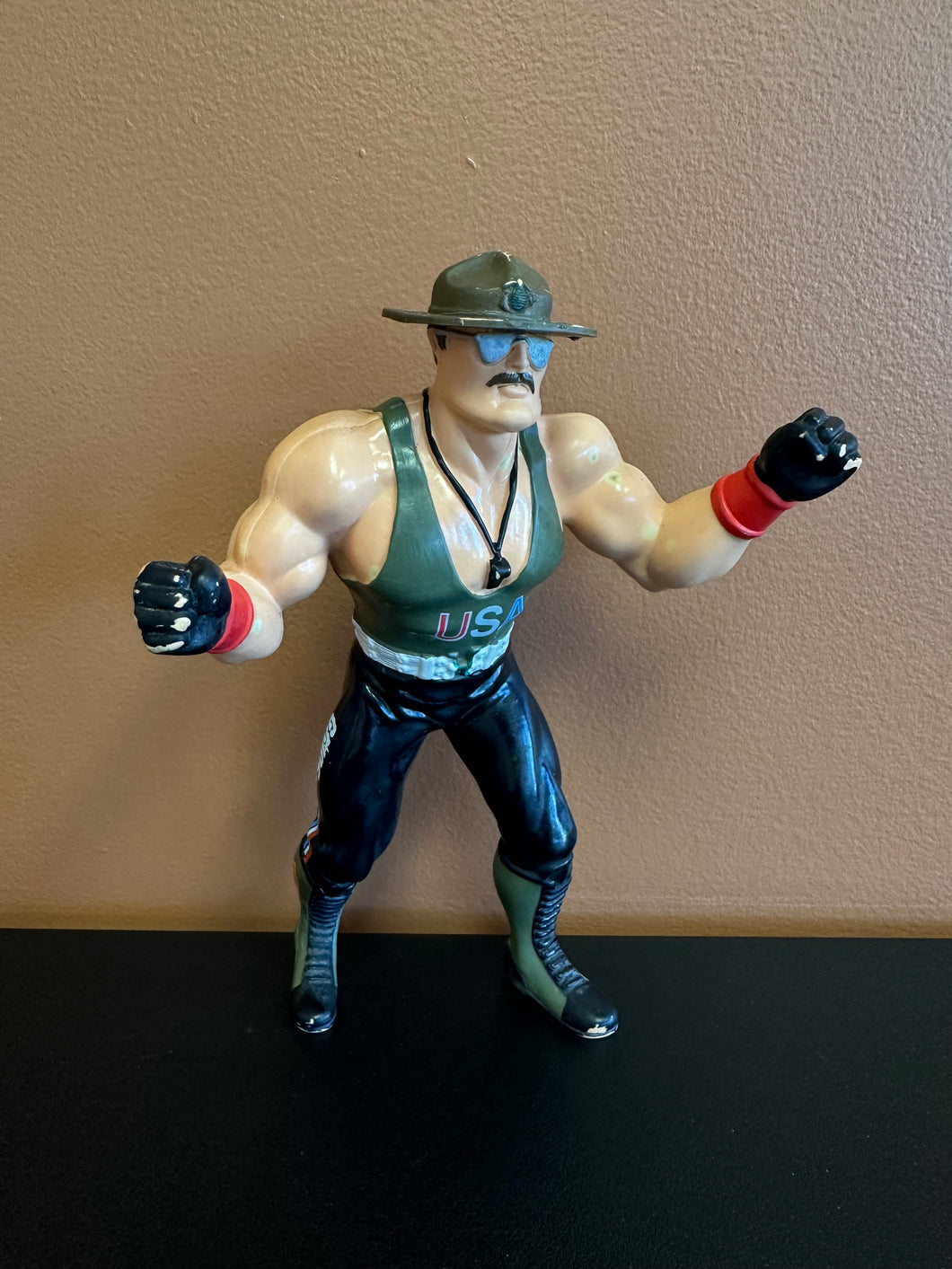 LJN 1987 SGT. SLAUGHTER G.I. JOE MAILAWAY WRESTLER READ DETAILS