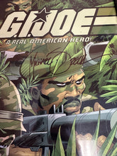 Load image into Gallery viewer, G.I. Joe Comic Cover Art Print 17”x11” with Frame Signed by Artist Michael Zeck Preowned No COA
