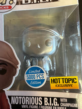 Load image into Gallery viewer, FUNKO POP ROCKS THE NOTORIOUS B.I.G. WITH CHAMPAGNE EXCLUSIVE HOT TOPIC 153
