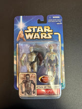 Load image into Gallery viewer, HASBRO STAR WARS ATTACK OF THE CLONES C-3PO WITH REMOVEABLE PANELS
