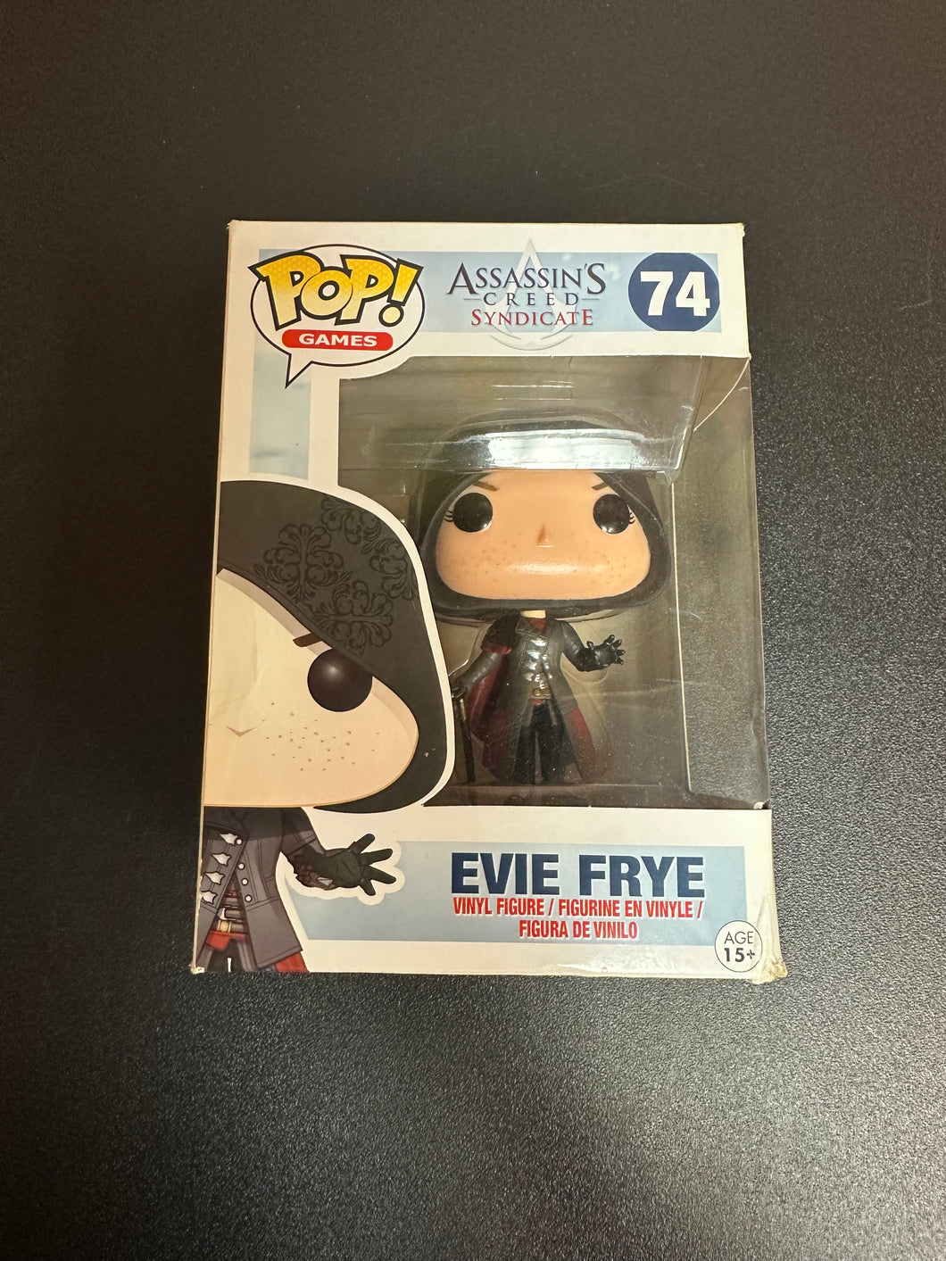 FUNKO POP ASSASSIN’S CREED SYNDICATE EVIE FRYE 74 BOX DAMAGE