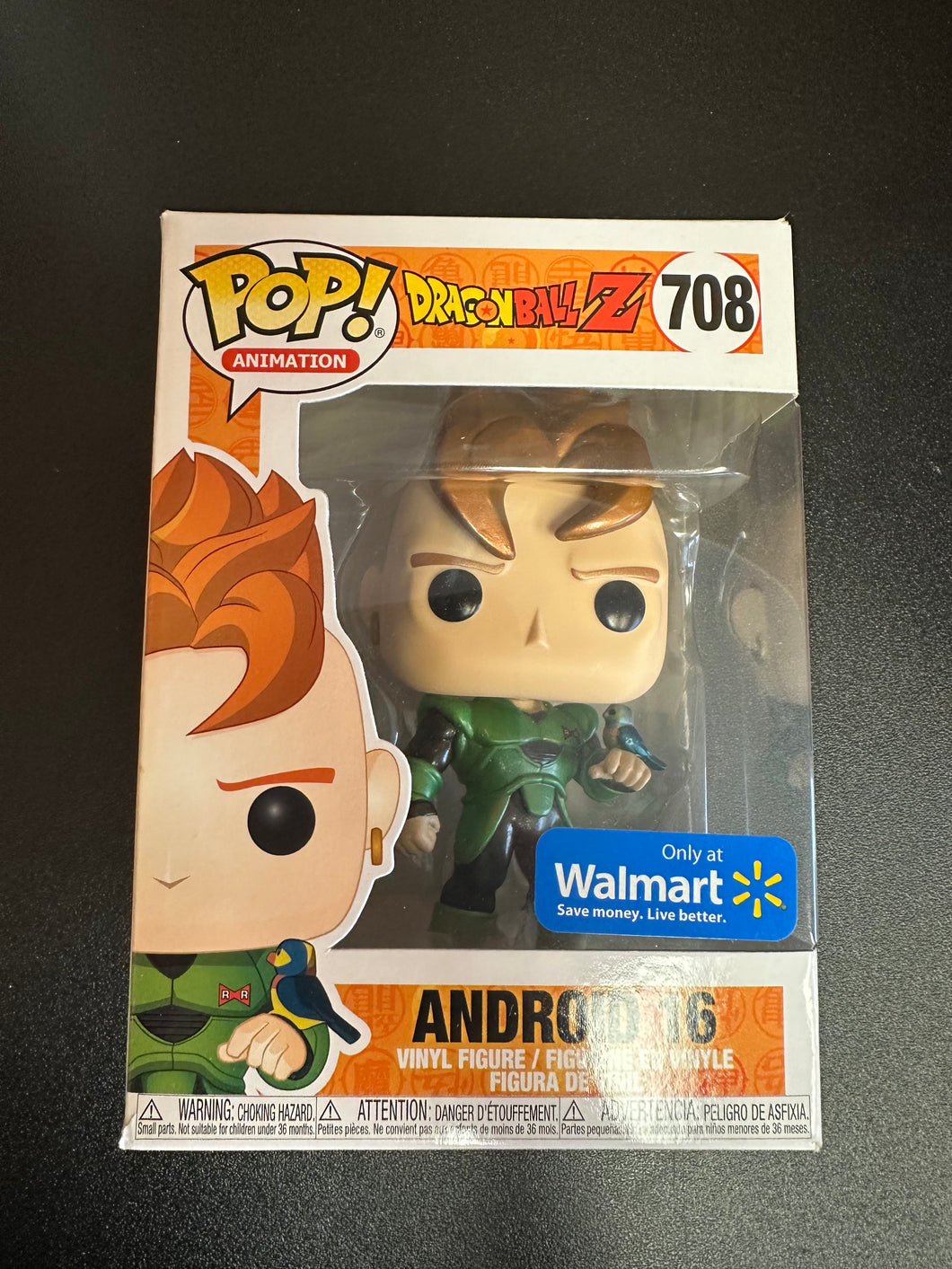 FUNKO POP DRAGONBALL Z ANROID 16 WALMART 708