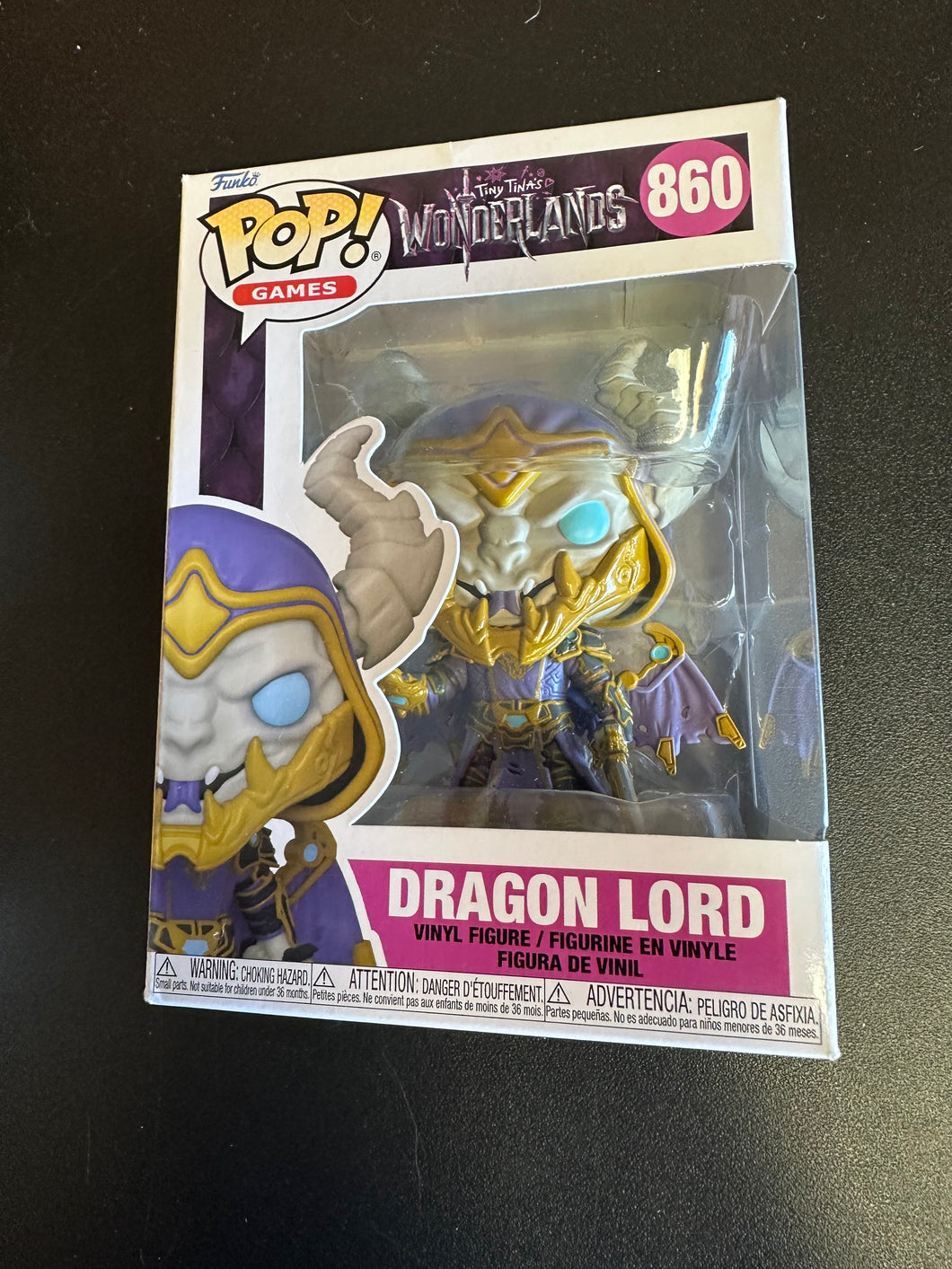 FUNKO POP TINY TINA’S WONDERLANDS DRAGON LORD 860 BOX DAMAGE