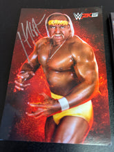 Load image into Gallery viewer, WWE 2K15 HULK HOGAN AUTOGRAPH &amp; PIECE OF HISTORY PLAQUE
