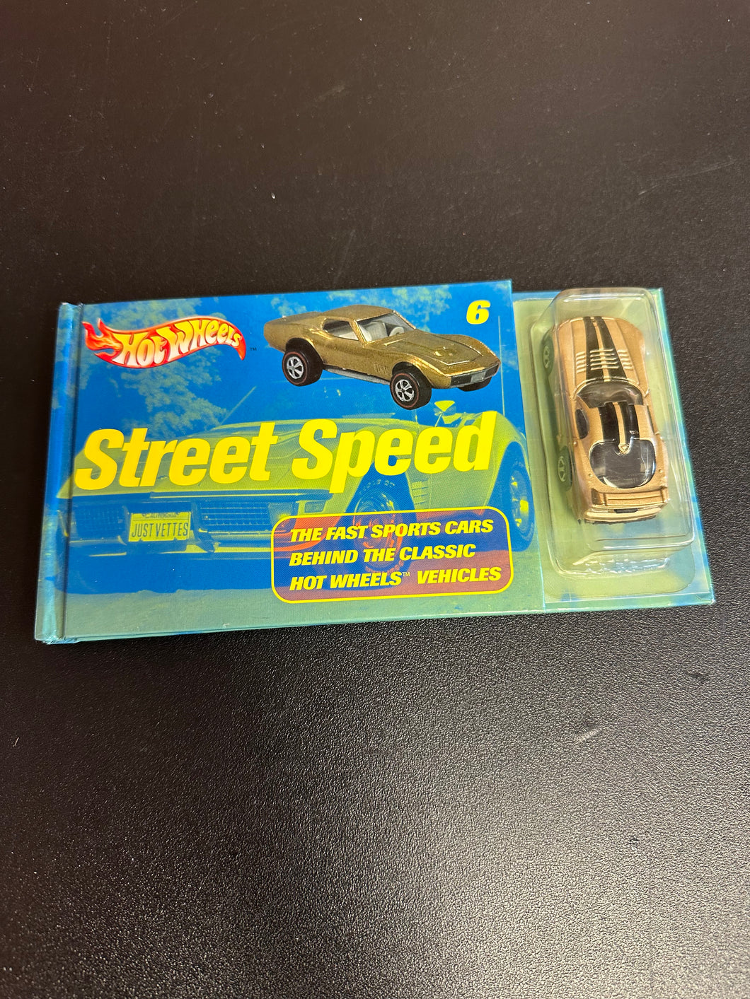 Hot Wheels Street Speed #6 Hardcover Mini Book with Diecast Car