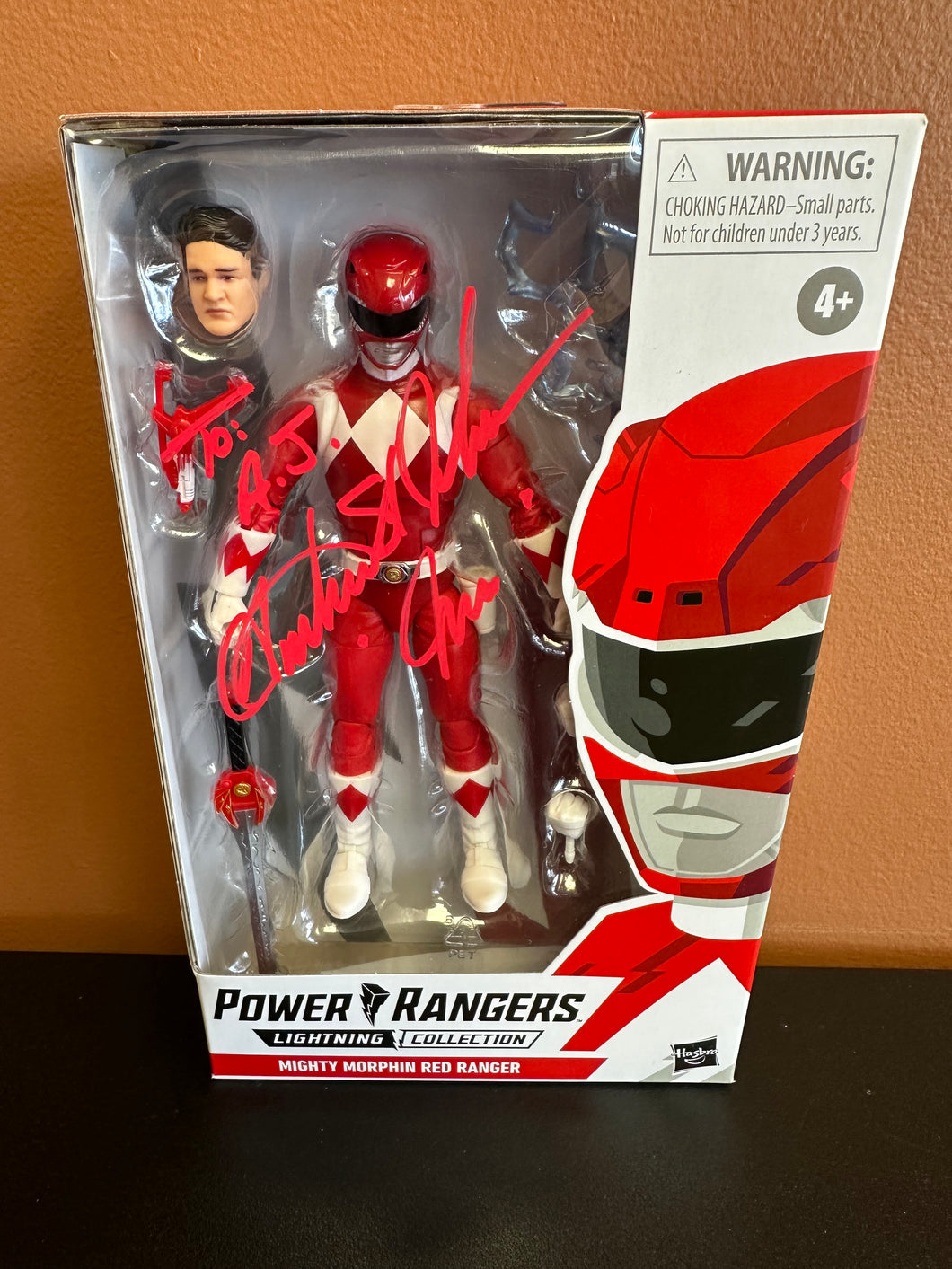 Hasbro Power Rangers Lightning Collection Red Ranger Signed Austin St. John “Jason” NO COA