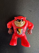 Load image into Gallery viewer, McDonald&#39;s Taz Looney Tunes Happy Meal Figurine Tazmanian Devil Red Suit Preowned
