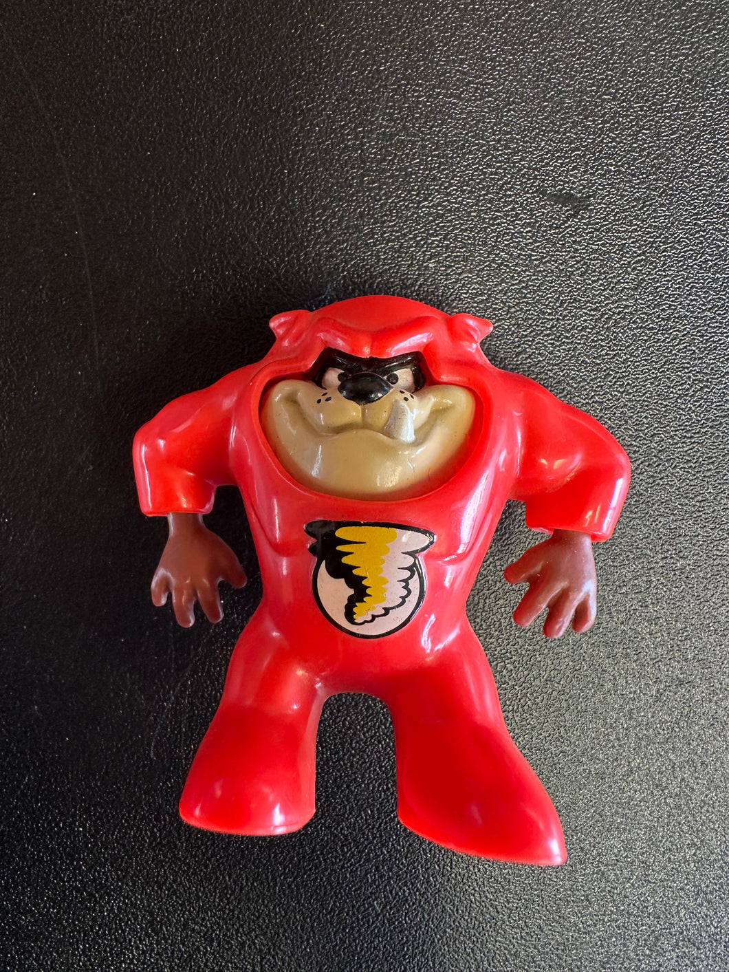 McDonald's Taz Looney Tunes Happy Meal Figurine Tazmanian Devil Red Suit Preowned