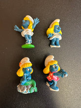 Load image into Gallery viewer, Schleich Peyo Smurf Smurfette 2” Figures Set of 4
