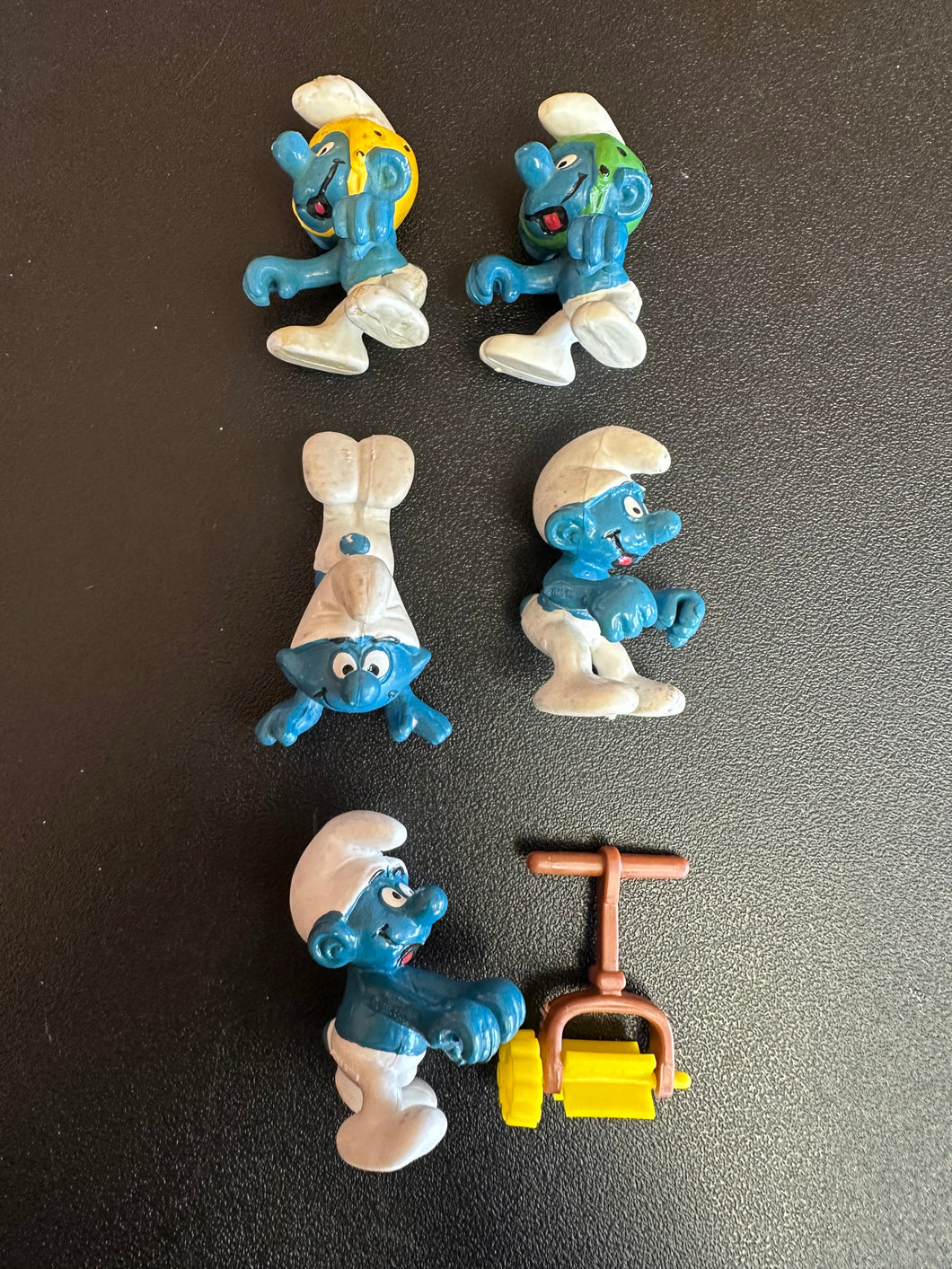 Schleich Peyo Smurfs Doing Activities 2” Figures Lot of 5 Missing Pieces