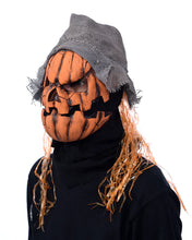 Load image into Gallery viewer, Zagone Studios Smashing Jack Pumpkin Latex Face Mask with Moving Mouth
