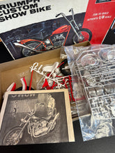 Load image into Gallery viewer, Revell Triumph Custom Show Bike Model Kit Preowned Started Project
