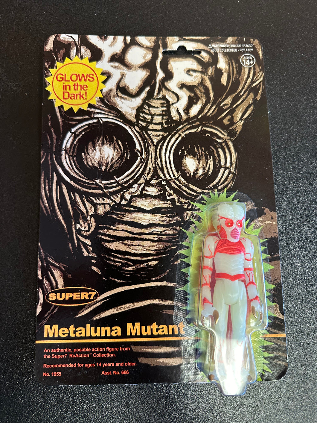 Super7 Reaction Metaluna Mutant 3.75” GITD Figure