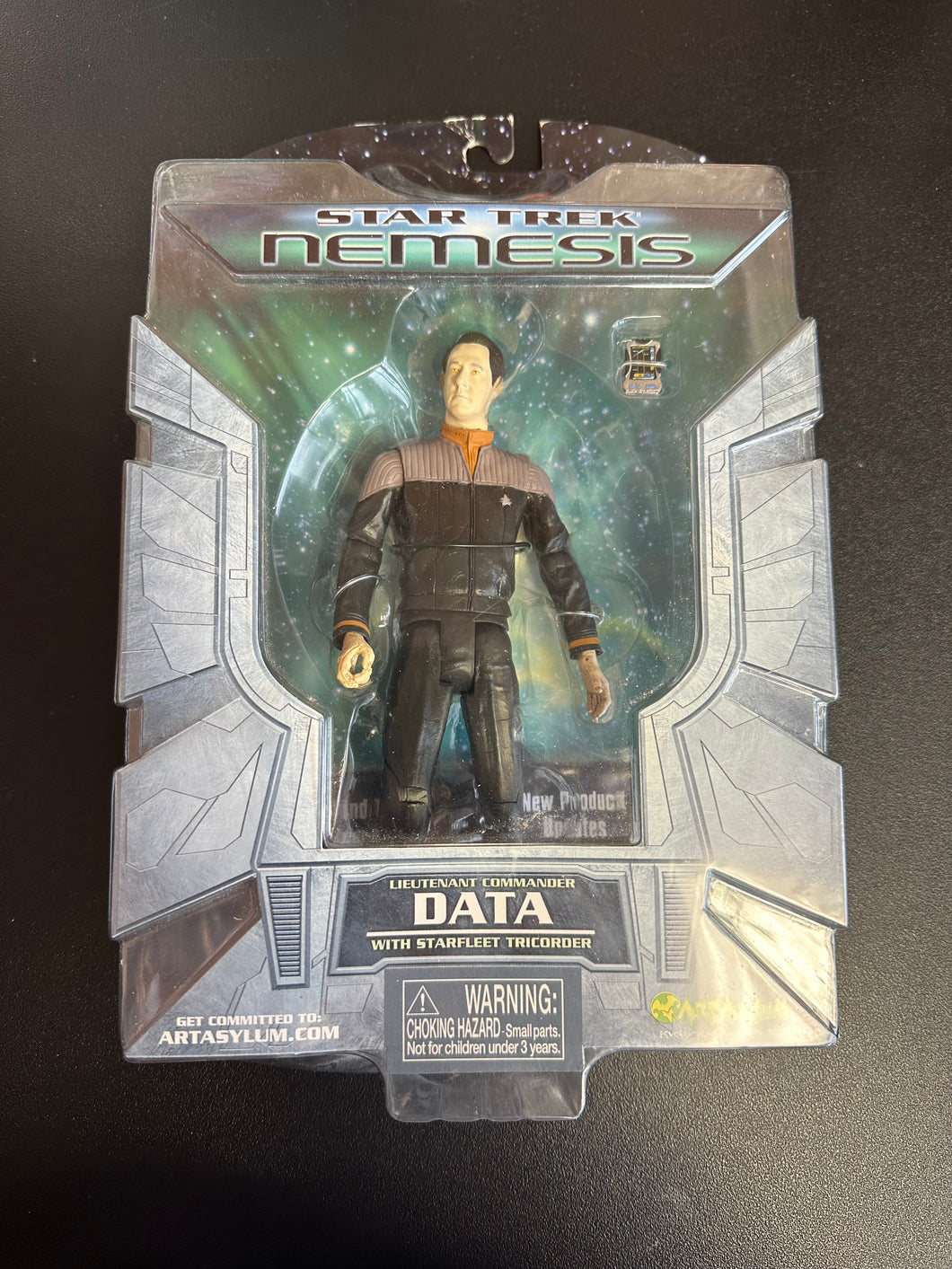 Art Asylum Star Trek Nemesis Commander Data Tricorder Action Figure Art Asylum Package Damage