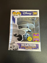 Load image into Gallery viewer, FUNKO POP DISNEY DARK WING DUCK NEGATRON GITD 2017 CONV. 300 BOX DAMAGE
