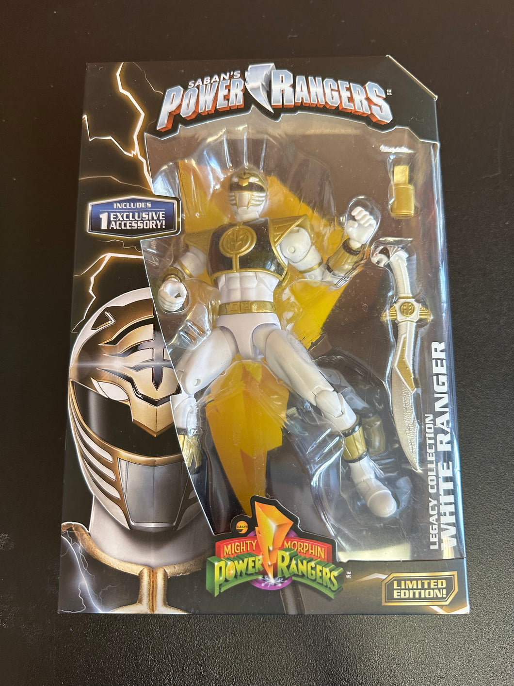 BANDAI SABAN’S POWER RANGERS LEGACY COLLECTION WHITE RANGER FIGURE