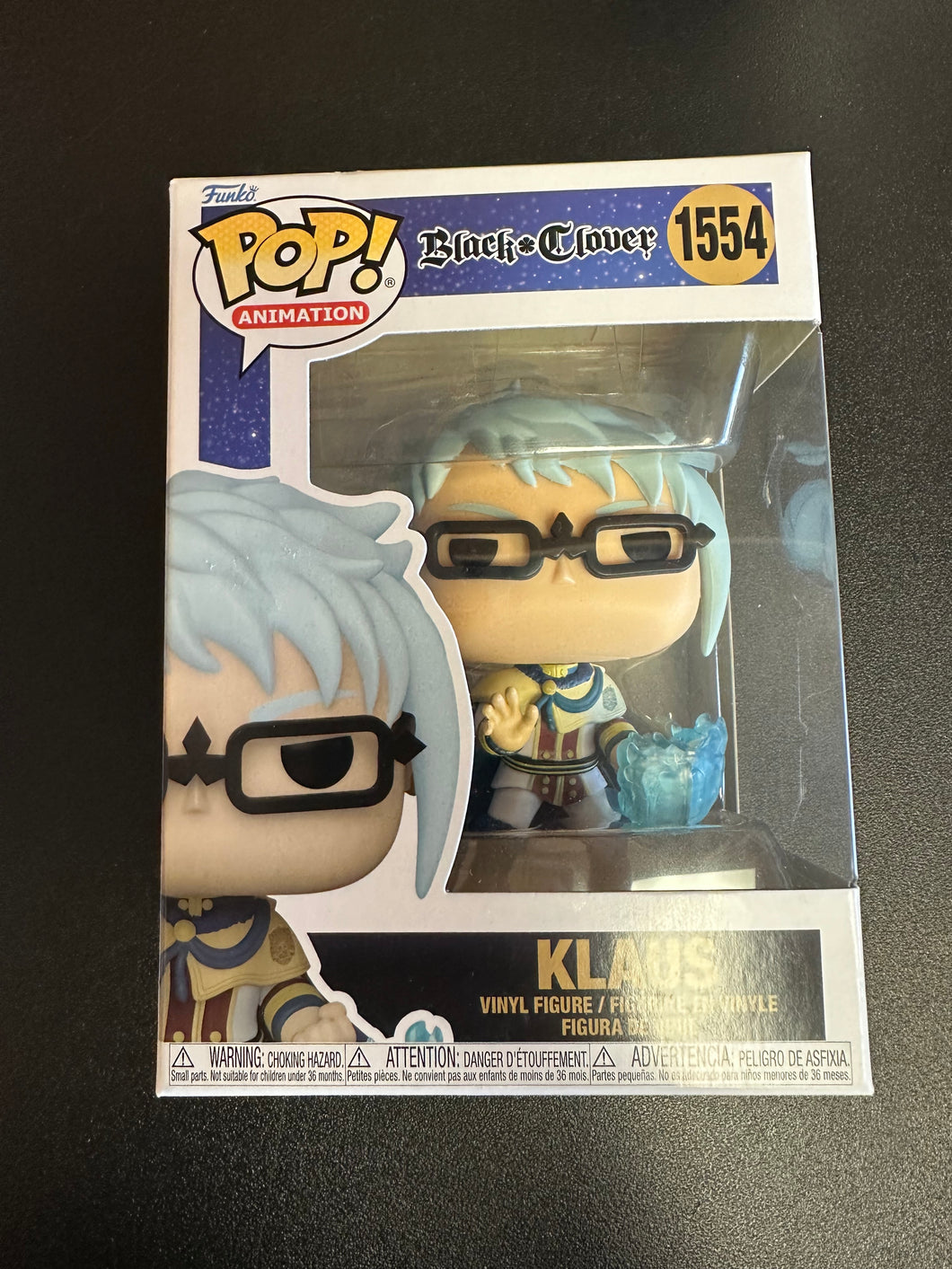 FUNKO POP BLACK CLOVER KLAUS 1554 BOX DAMAGE