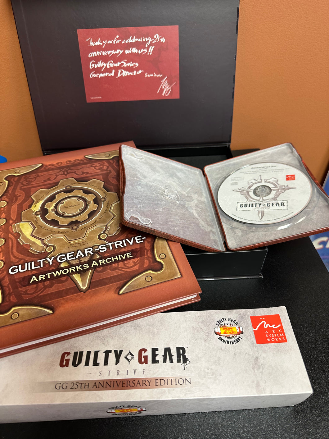 *NO GAME* Gulity Gear Strive Art Book & Mini Soundtrack Preowned