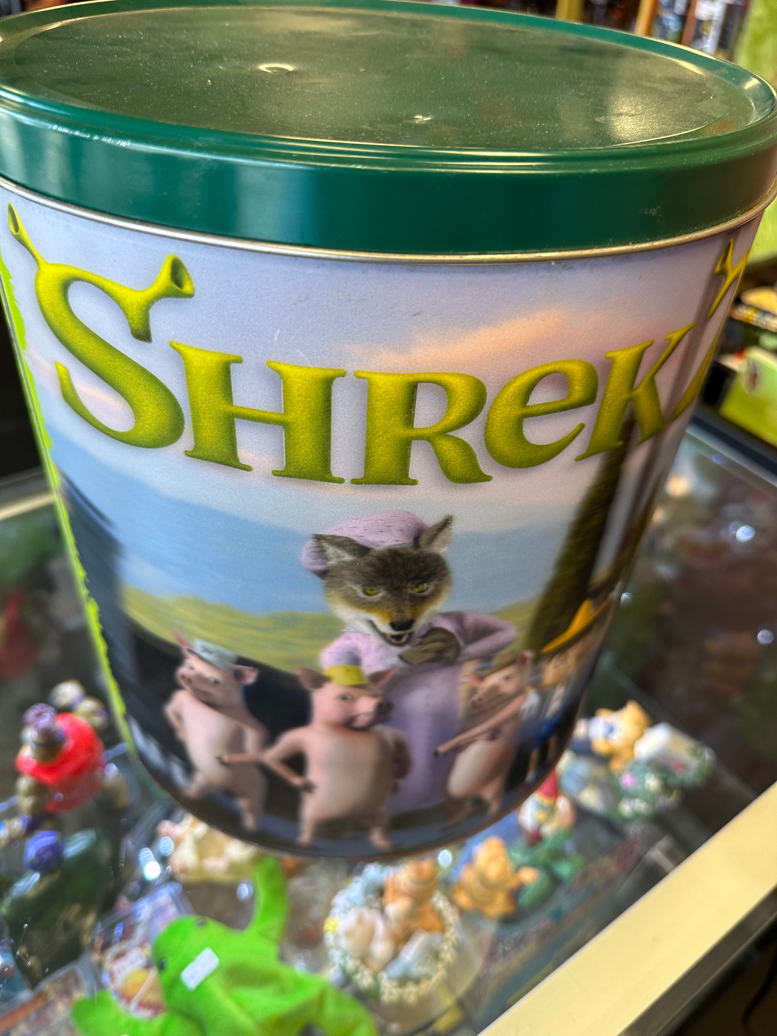 Houston Harvest Shrek 2 3D Holographic Large Popcorn Tin Preowned Hitchhiker Toys Houston Harvest Shrek 2 3D Holographic Large Popcorn Tin Preowned Hitchhiker Toys