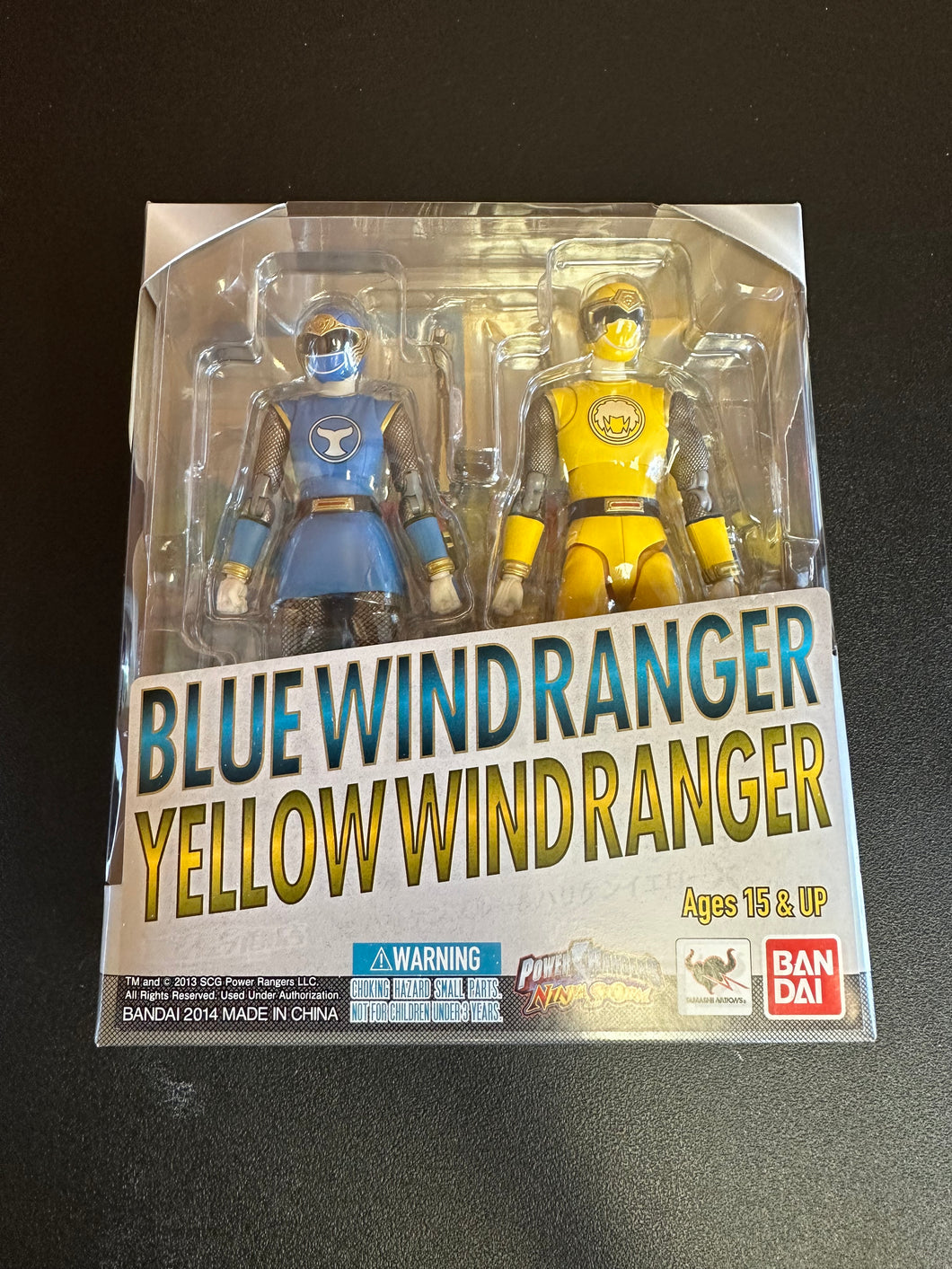 BANDAI POWER RANGERS NINJA STORM BLUE & YELLOW NEW SEALED