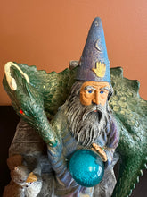 Load image into Gallery viewer, Wizard Dragon 18” Statue Preowned Damaged
