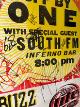 Load image into Gallery viewer, Off By One Buzz 102.9 Nashville March 23 2004 Hatch Show Print Autographed Poster Damaged
