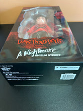 Load image into Gallery viewer, Living Dead Dolls Presents Nightmare on Elm Street Freddy Krueger Figure with Sound
