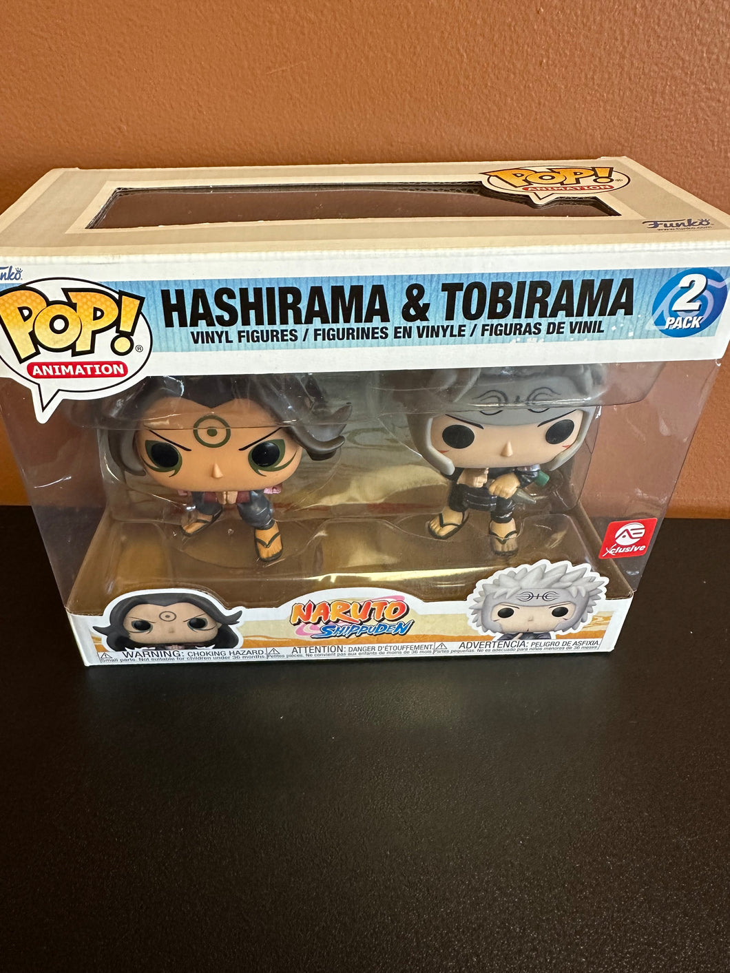 FUNKO POP NARUTO SHIPPUDEN HASHIRAMA & TOBITAMA 2 PACK AE EXCLUSIVE