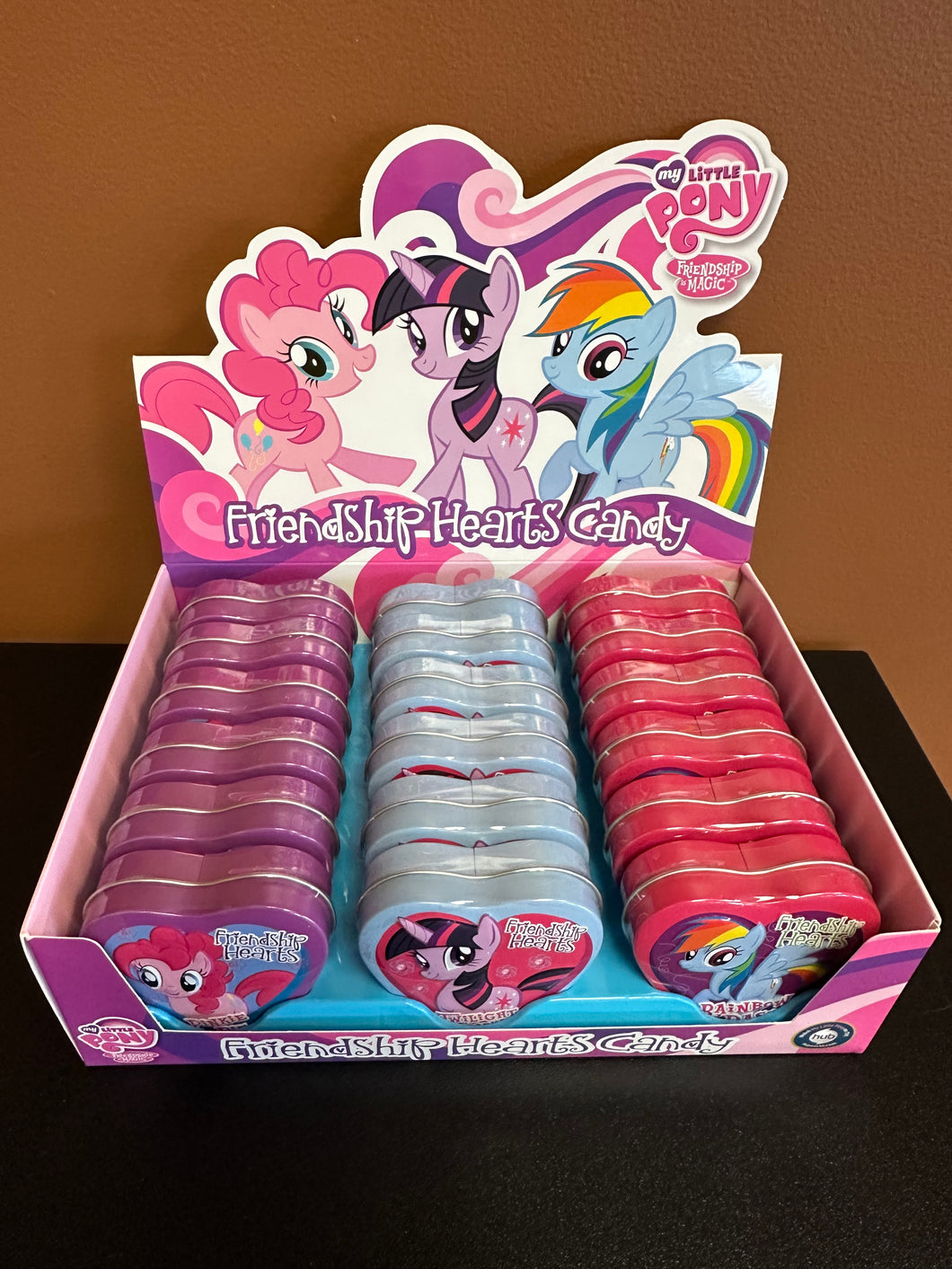 MY LITTLE PONY FRIENDSHIP HEARTS CANDY SWEETS! (1) CANDY TIN