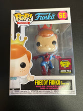 Load image into Gallery viewer, FUNKO POP FREDDY FUNKO AS SPIDER-MAN SE BLACKLIGHT BATTLE
