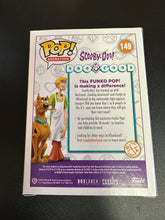 Load image into Gallery viewer, FUNKO POP SIGNED BY SCOTT INNES VOICE ACTOR OF SCOOBY-DOO 149 FLOCKED SE NO COA
