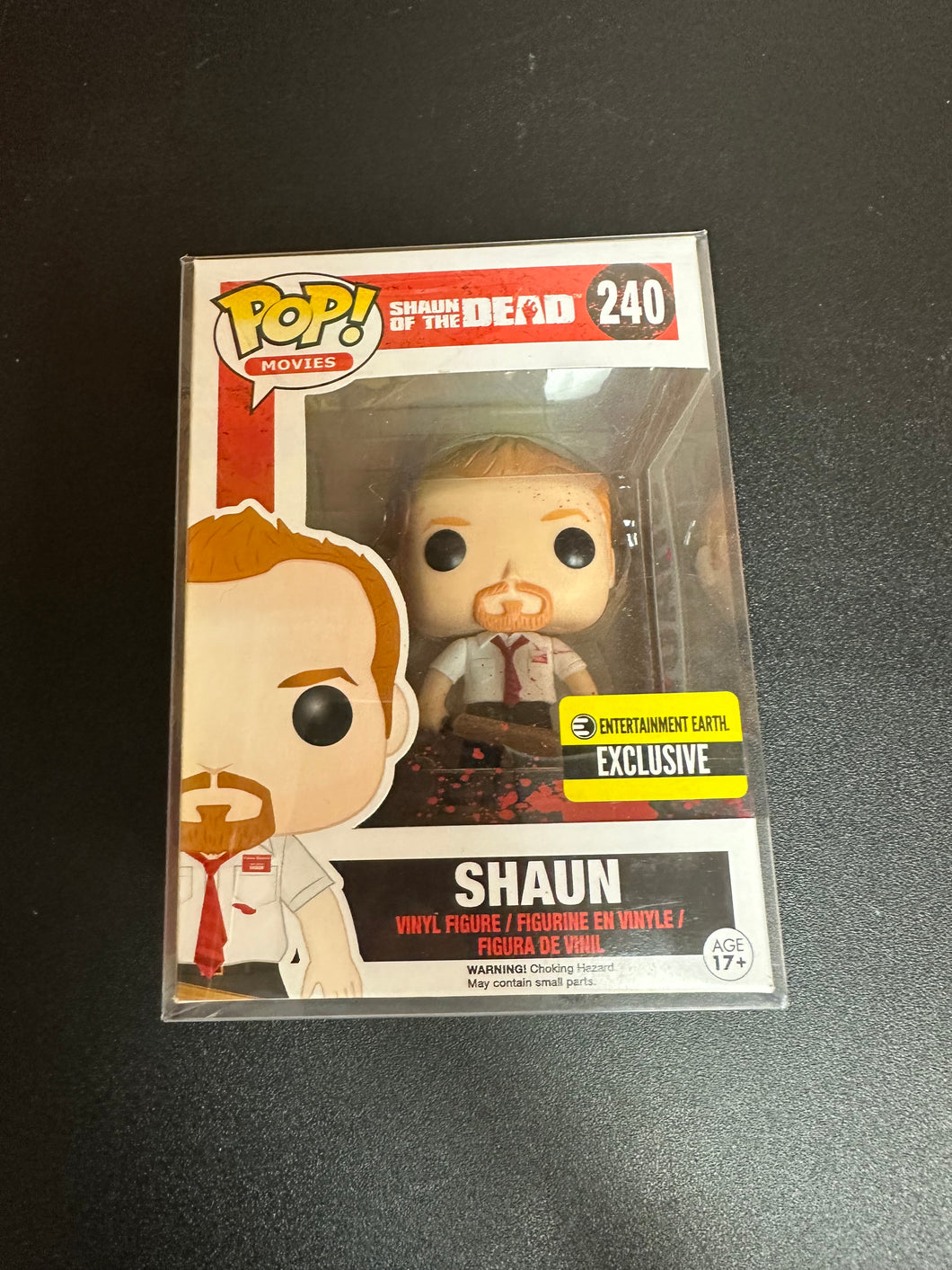 FUNKO POP SHAUN OF THE DEAD SHAUN EE EXCLUSIVE 240 BOX DAMAGE