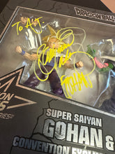 Load image into Gallery viewer, DRAGONBALL SUPER DRAGON STARS SERIES SIGNED STEPHANIE NADOLNY SUPER SAIYAN  GOHAN &amp; PICCOLO [CAPE VER.] EE CONV. EXCLUSIVE NO COA
