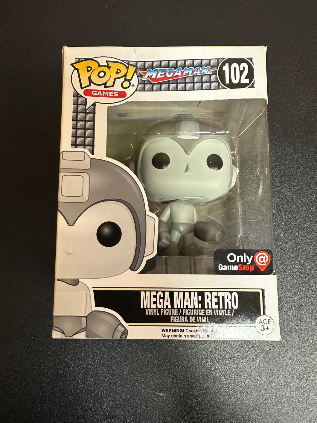 FUNKO POP MEGAMAN RETRO GAMESTOP 102 BOX DAMAGE