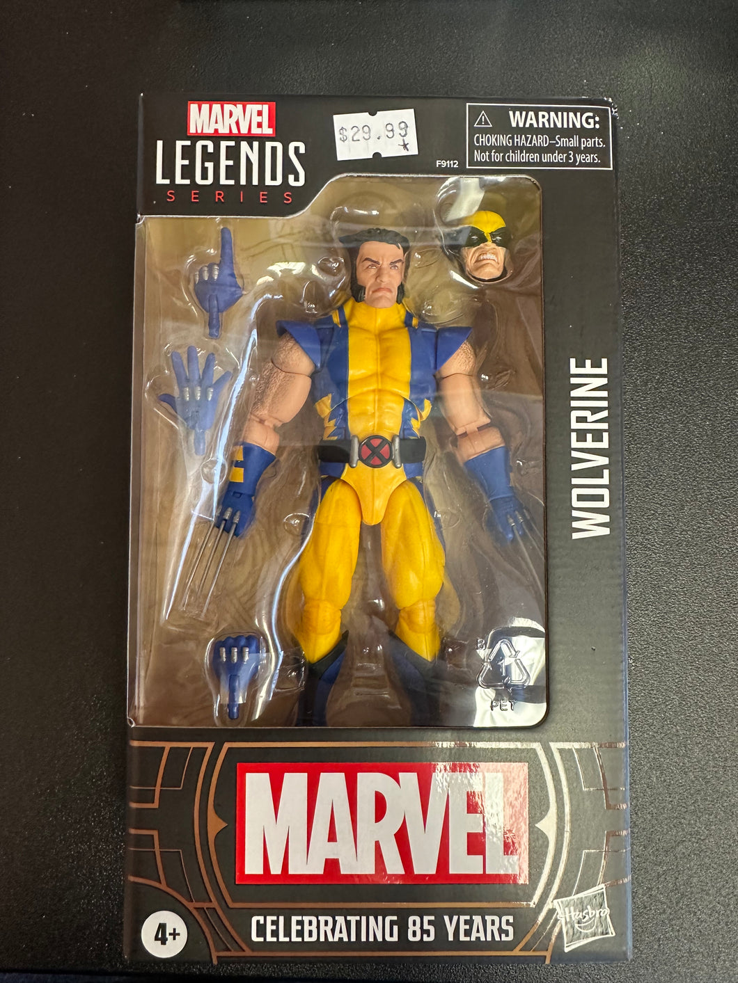 Hasbro Marvel Legends Series Celebrating 85 years Wolverine Figure BOX DAMAGE