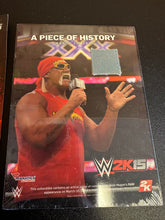 Load image into Gallery viewer, WWE 2K15 HULK HOGAN AUTOGRAPH &amp; PIECE OF HISTORY PLAQUE
