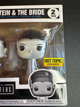 Load image into Gallery viewer, FUNKO POP FRANKENSTEIN &amp; THE BRIDE 2 PACK HOT TOPIC
