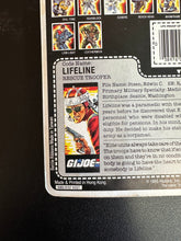 Load image into Gallery viewer, Hasbro G.I. Joe 1985 Lifeline Rescue Trooper on Card Not Mint
