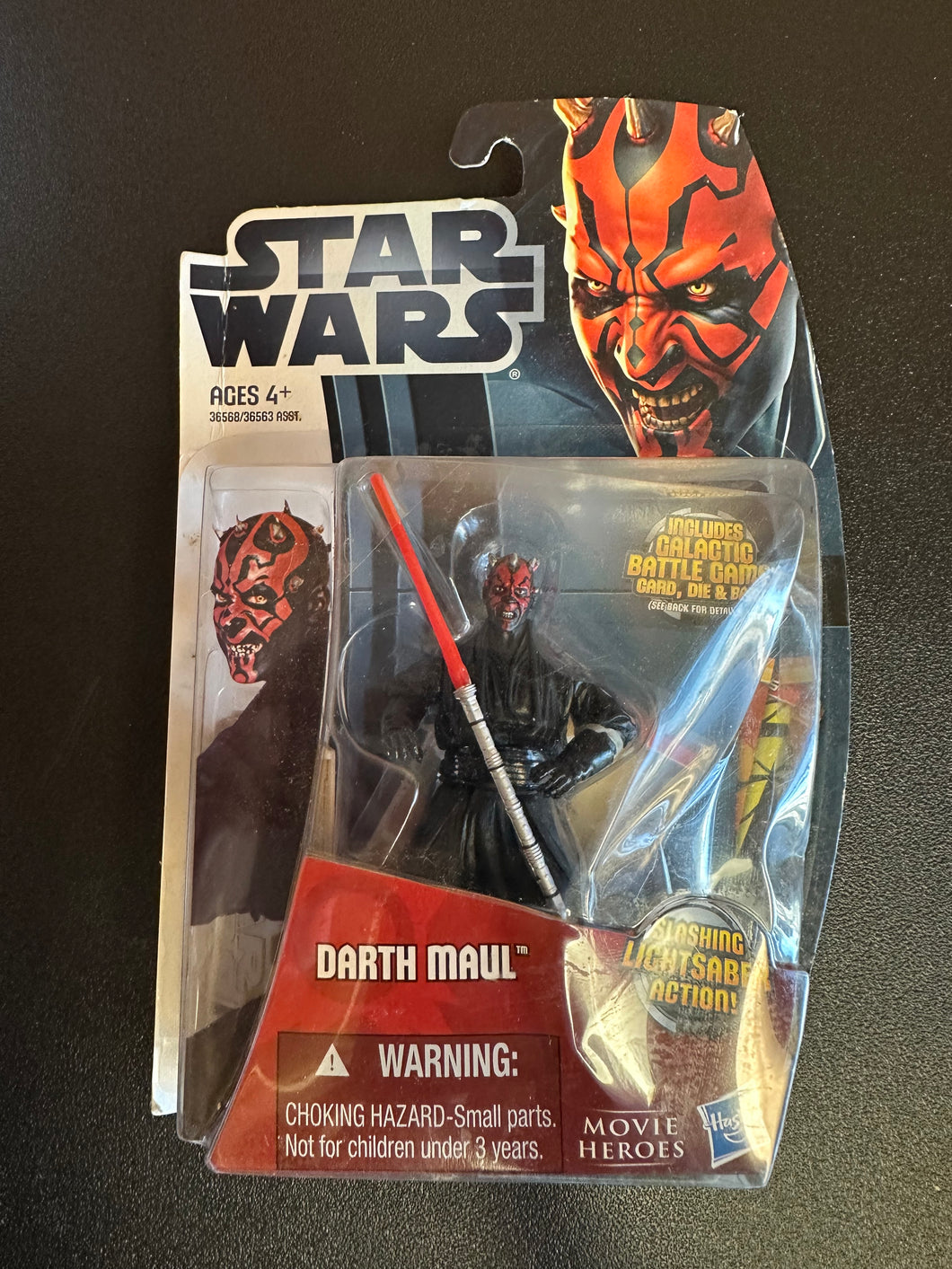 HASBRO STAR WARS MOVIE HEROES DARTH MAUL SLASHING LIGHTSABER