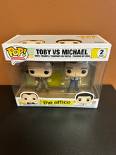 Load image into Gallery viewer, FUNKO POP THE OFFICE TOBY VS MICHAEL 2 PACK
