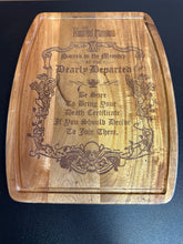 Load image into Gallery viewer, Haunted Mansion Wood Cutting Board EE Exclusive
