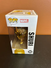 Load image into Gallery viewer, FUNKO POP MARVEL STUDIOS GOLD SHURI 2018 FALL CONV. 393
