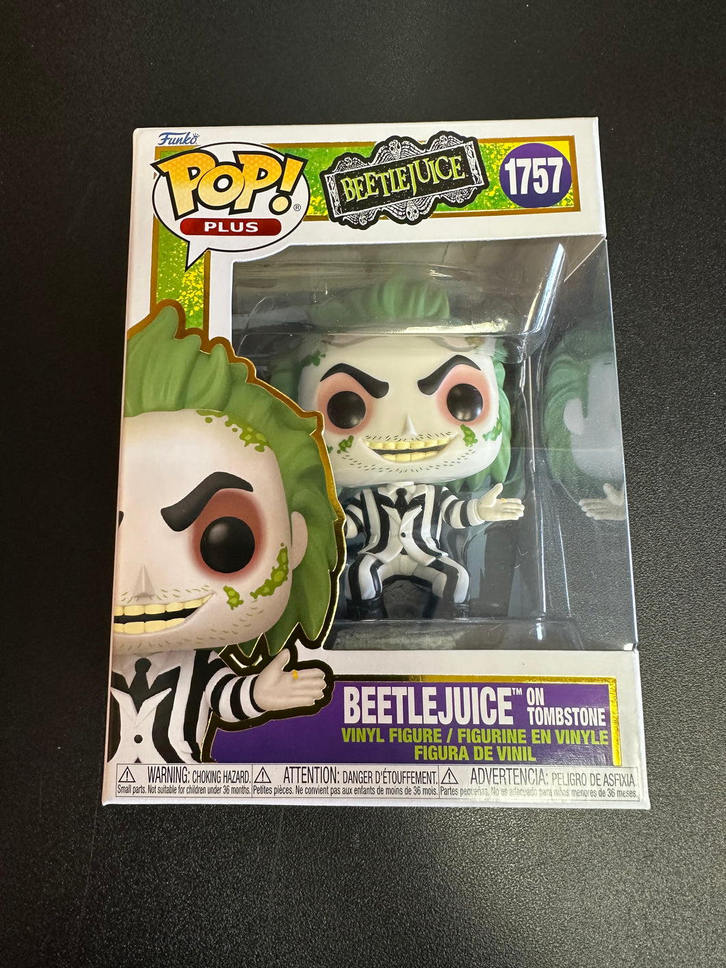 FUNKO POP PLUS BEETLEJUICE ON TOMBSTONE 1757