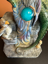 Load image into Gallery viewer, Wizard Dragon 18” Statue Preowned Damaged
